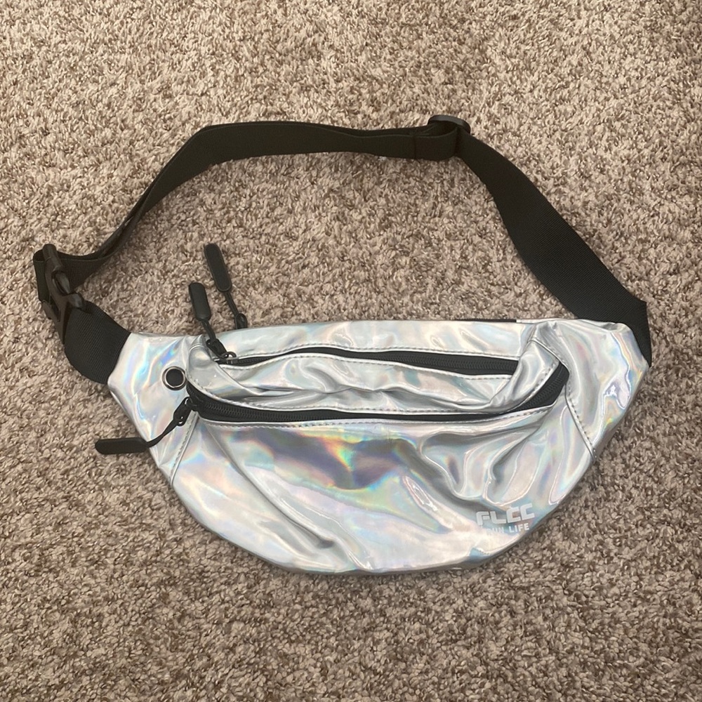 FLCC Run Life shiny holographic fanny pack. OSFA. Unisex. NWOT
